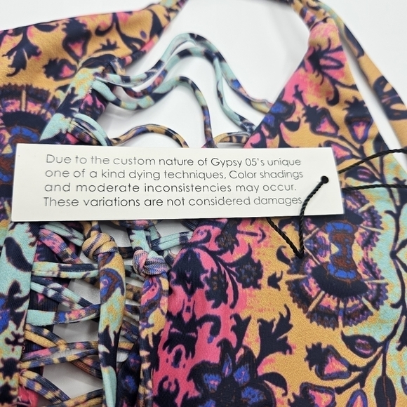 NWT Gypsy 05 Mosaic print bikini top only - Picture 8 of 13